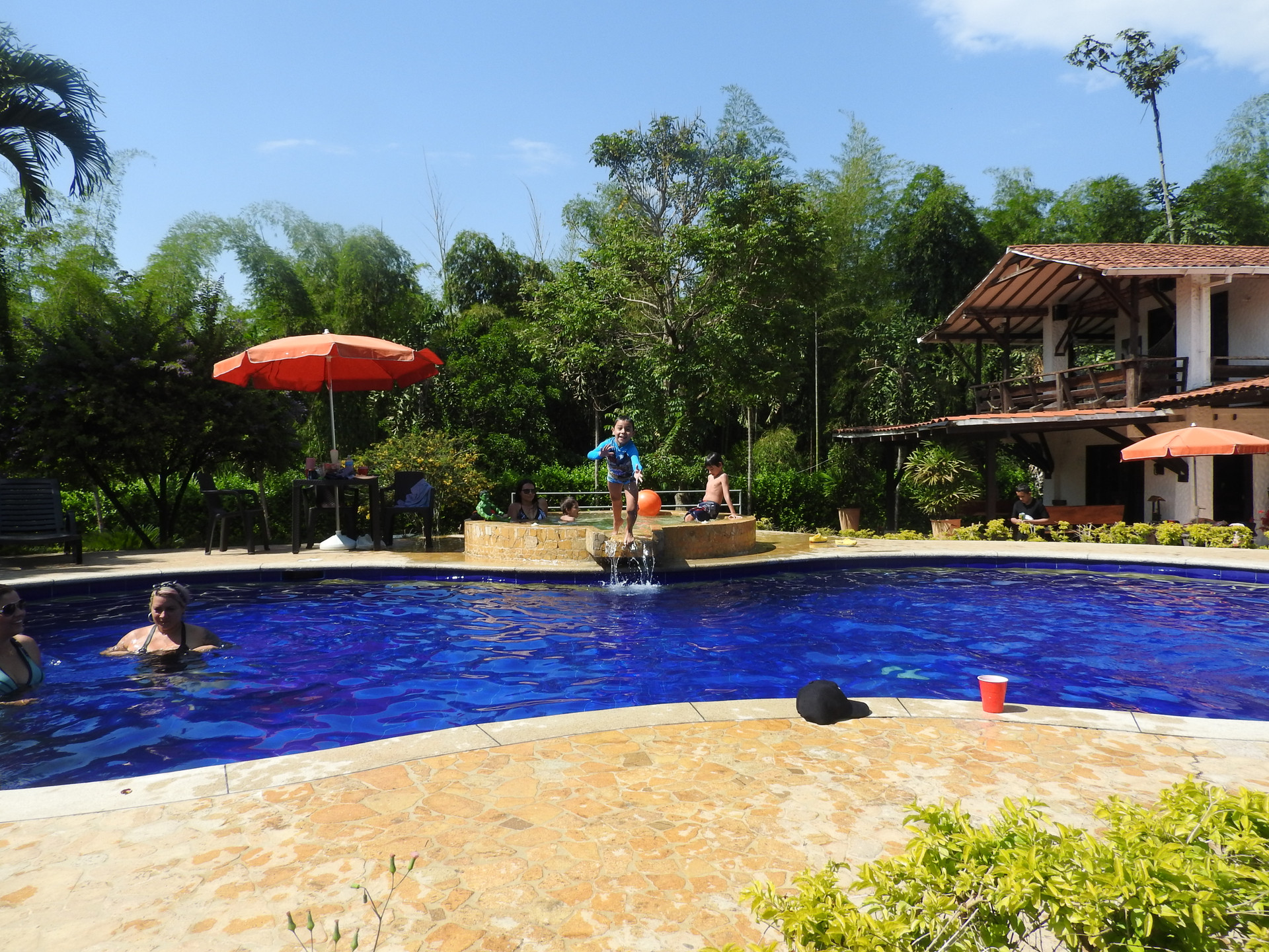 Vista da piscina Finca Hotel Villa Juana