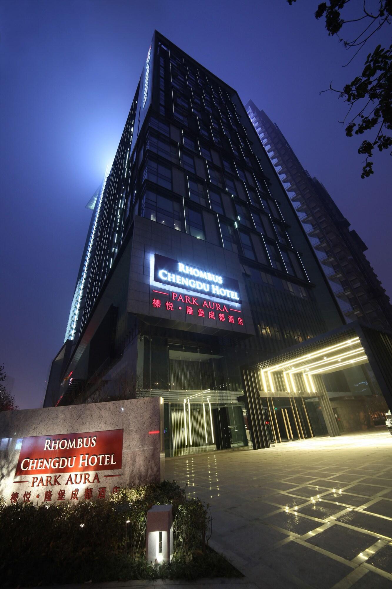 Vista Exterior Rhombus Park Aura Chengdu Hotel
