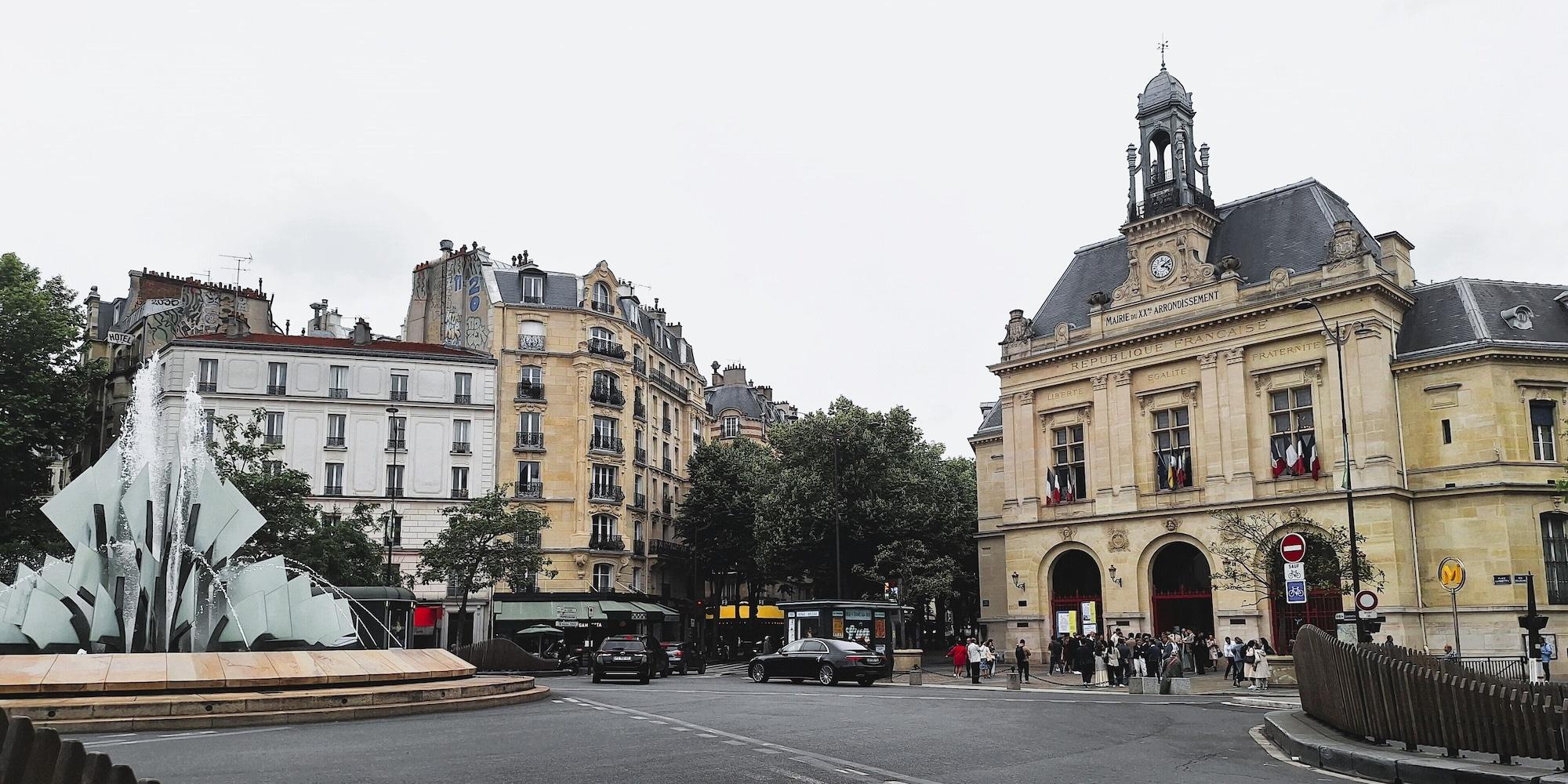 Vista Exterior Hipotel Paris Gambetta Republique