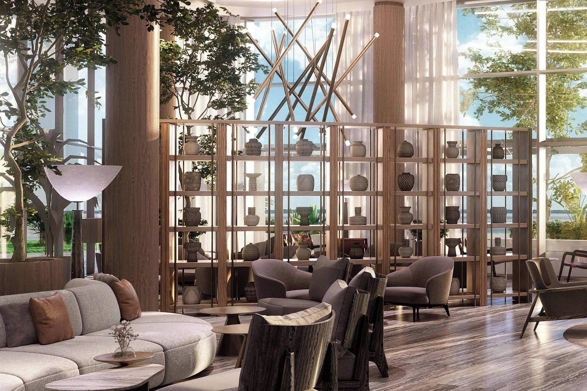 Vista Lobby Marriott Corrientes Hotel