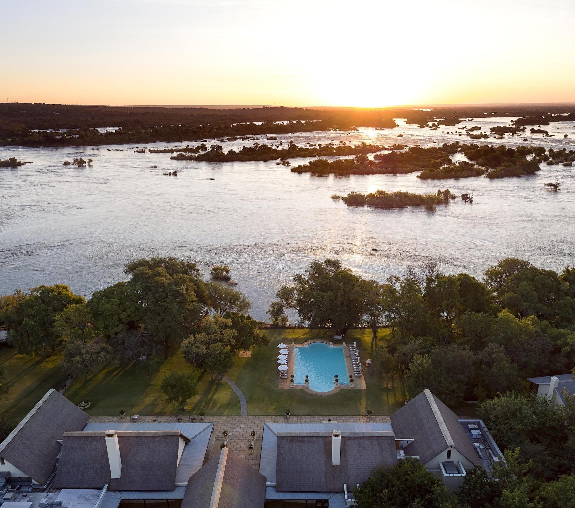 Vista Exterior Royal Livingstone Victoria Falls Zambia Hotel by Anantara