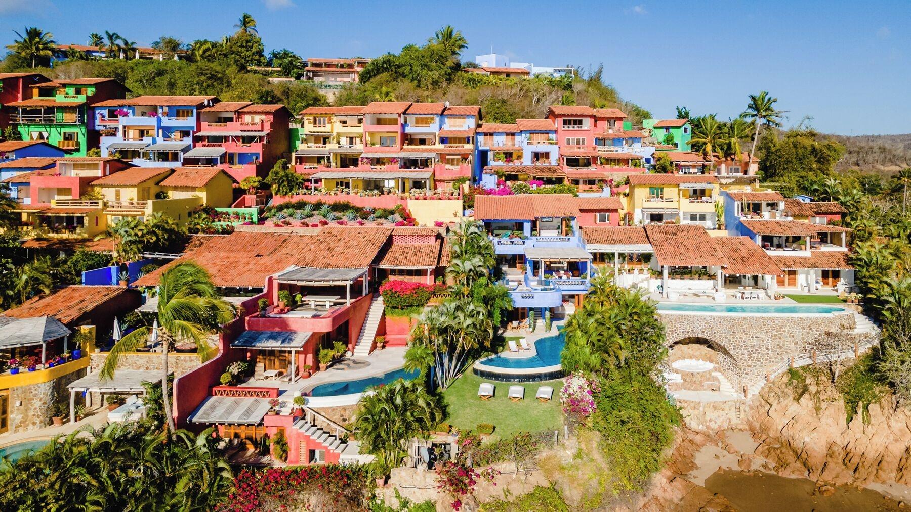 Vista Exterior Casitas in Careyes