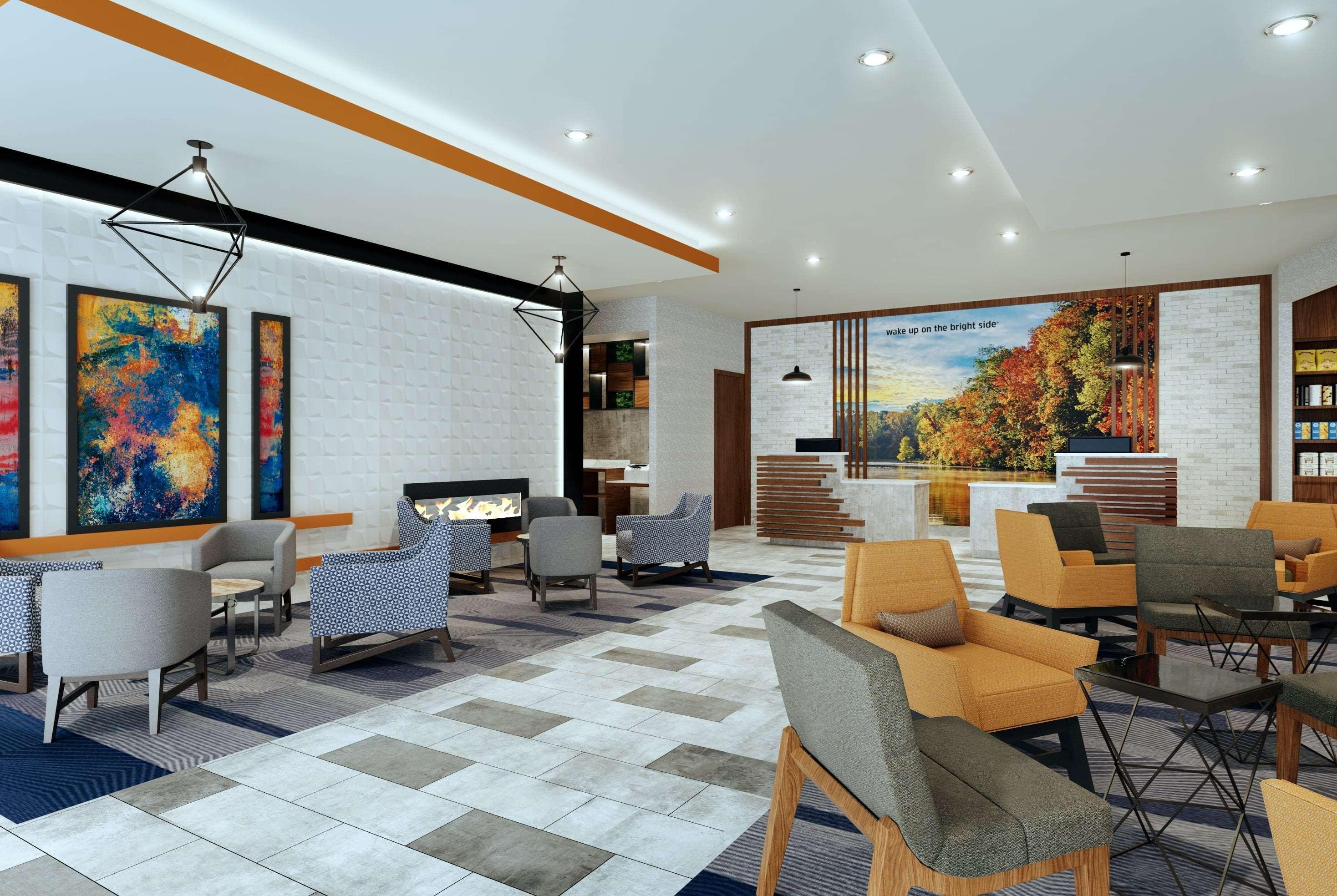 Vista Lobby La Quinta Inn & Suites by Wyndham Marysville