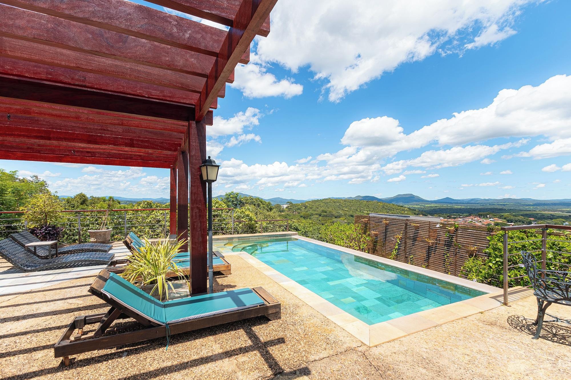 Vista Piscina Serra do Juá Pousada de Campo