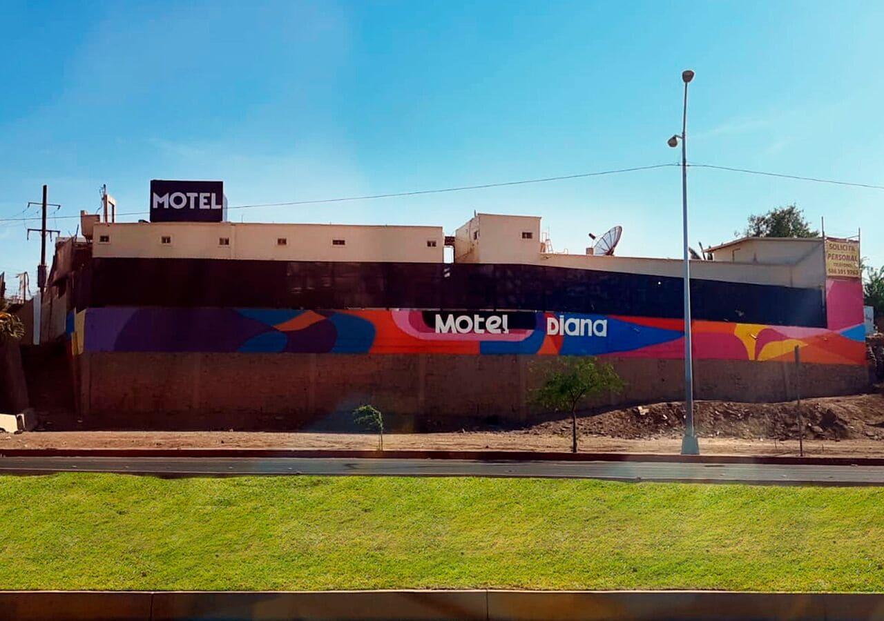Vista Exterior Motel Diana