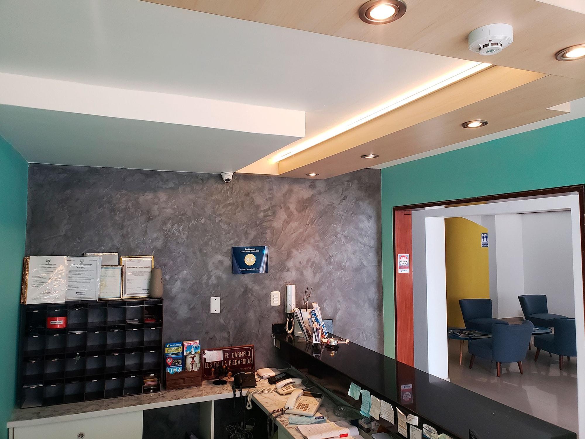 Vista Lobby Hotel Carmelo Lima
