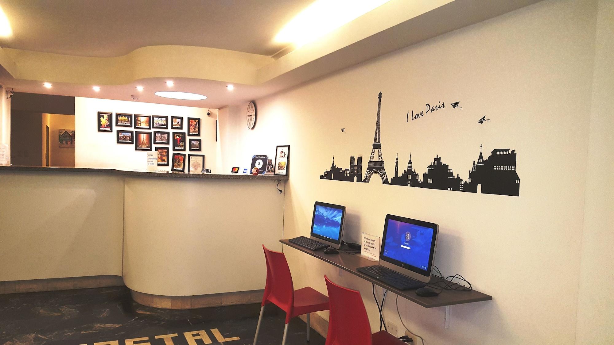 Vista Lobby Hotel Paris Lima