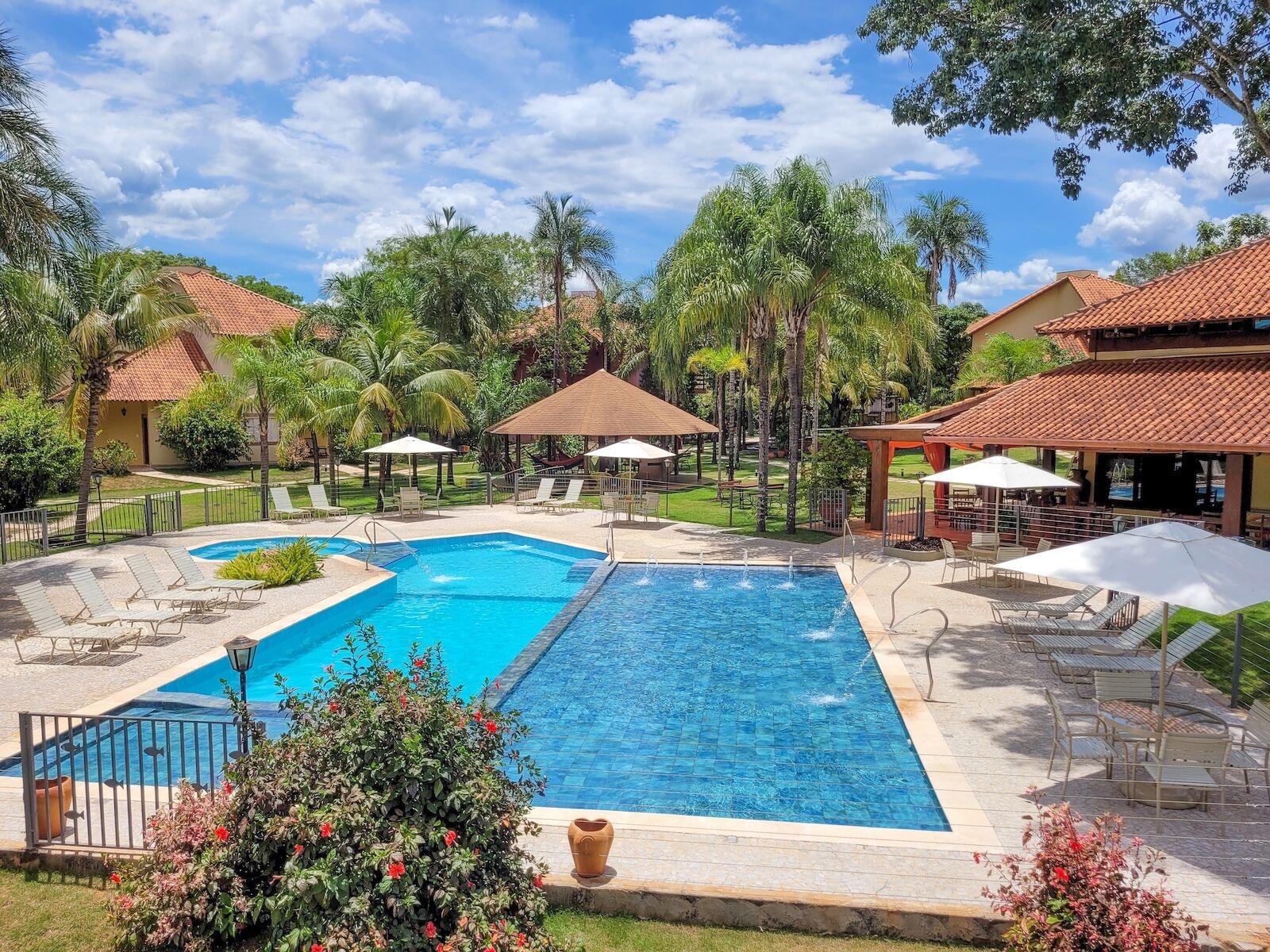 Vista Piscina Hotel Pousada Aguas de Bonito
