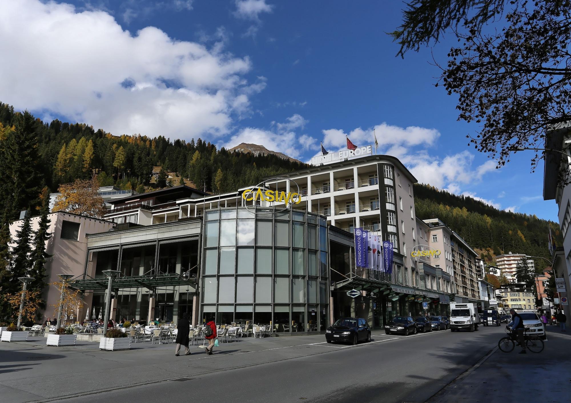 Vista Exterior Hotel Europe Davos