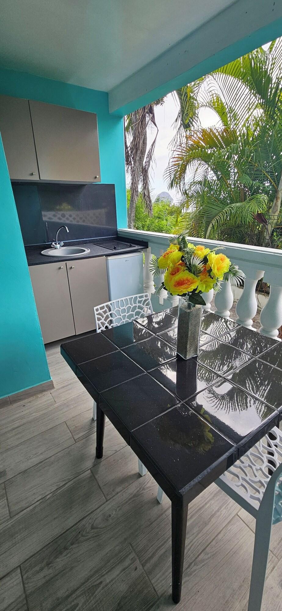 Comodidades del Alojamiento REVE BLEU Appartements studio et une suite avec baignoire