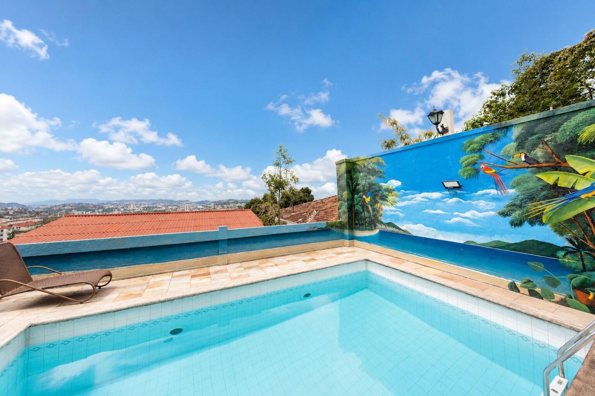 Vista Piscina Rede Reserva Santa Teresa