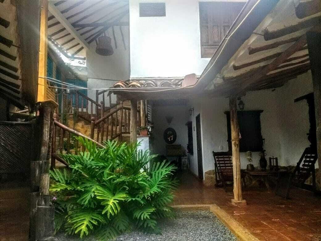 Vista Lobby La Loma Hotel Barichara