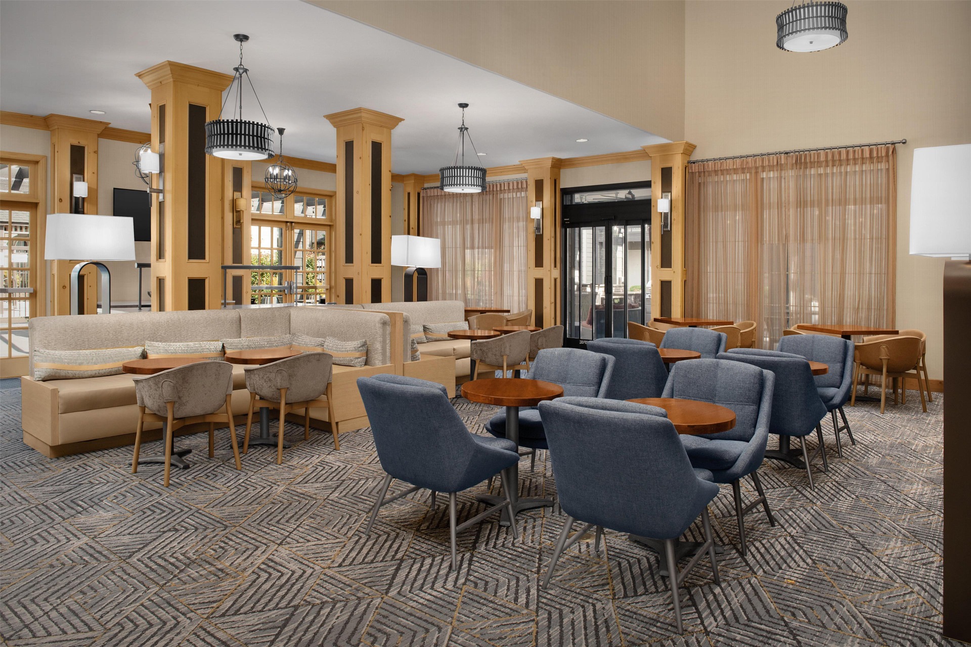 Vista Lobby Homewood Suites by Hilton Vancouver-Portland