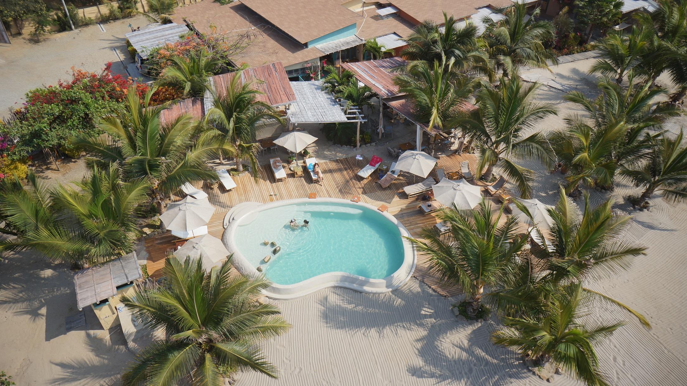 Vista Piscina La Posada de los Tumpis