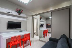 Alquiler Temporario - Maravilhoso apto com vista mar e piscina-HB03F