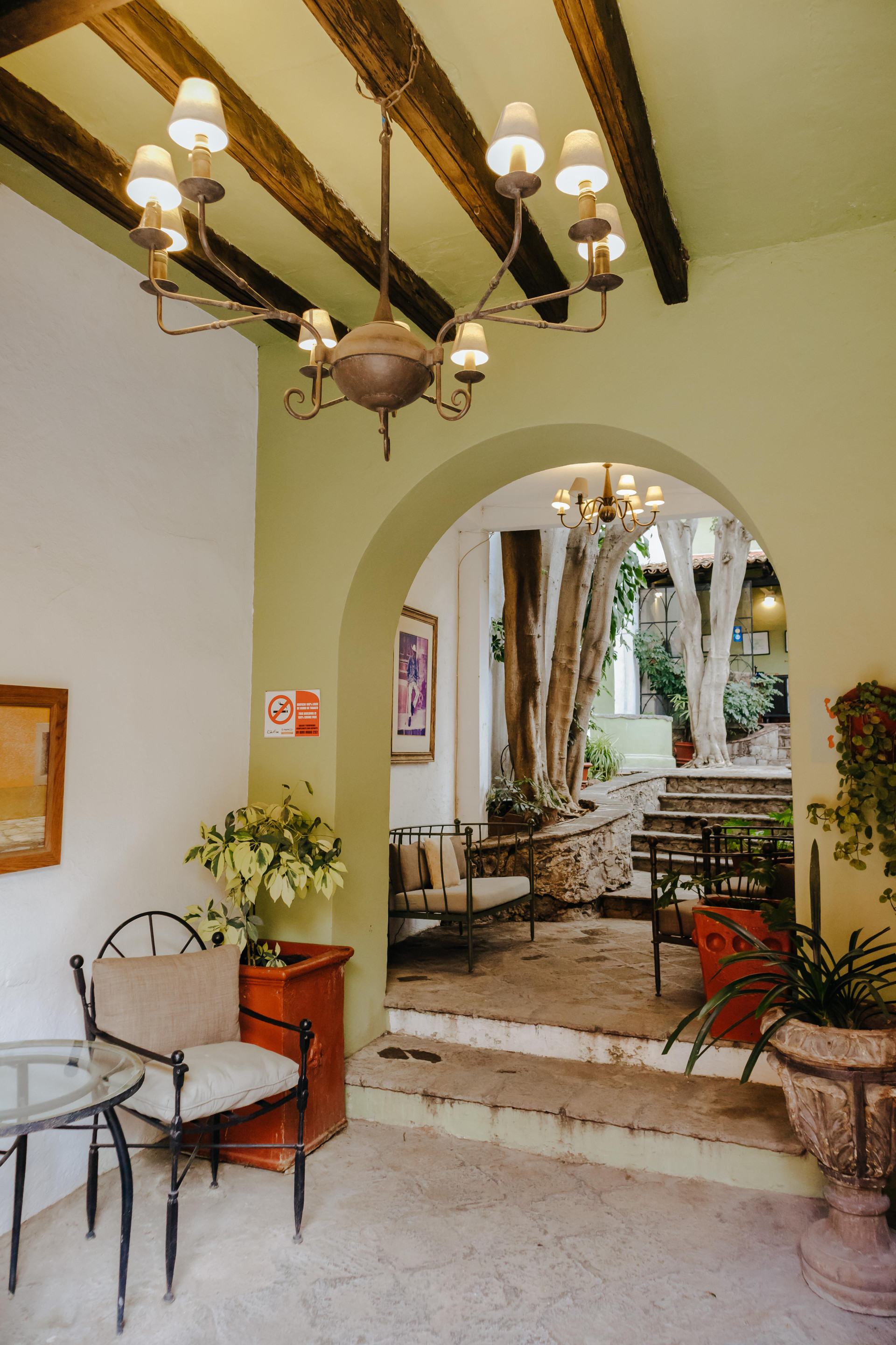 Vista Interior Casa Quetzal Hotel Boutique