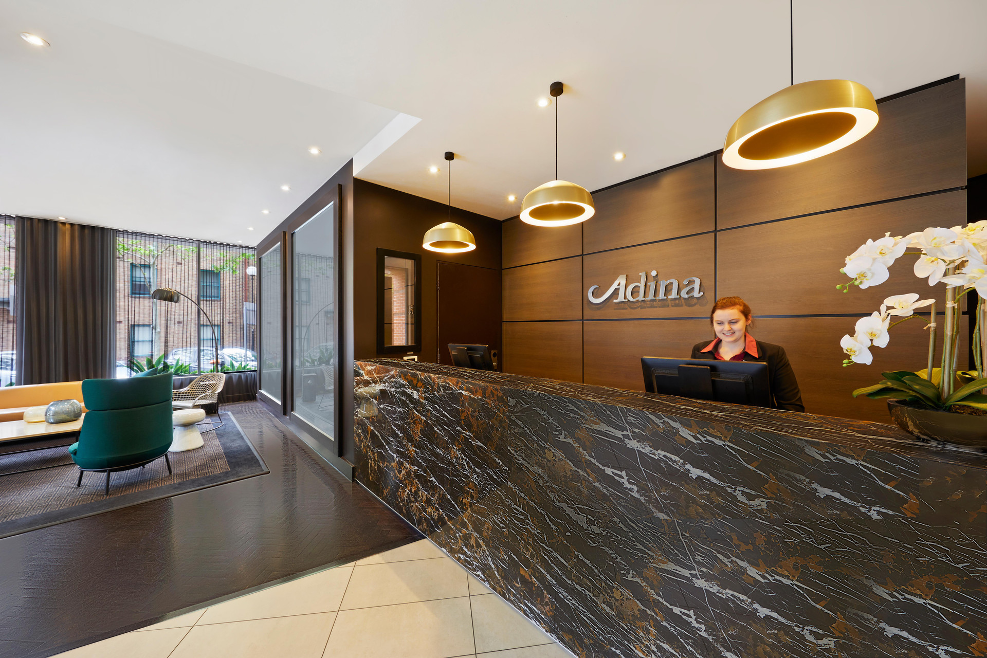 Vista Lobby Adina Apartment Hotel Sydney Surry Hills