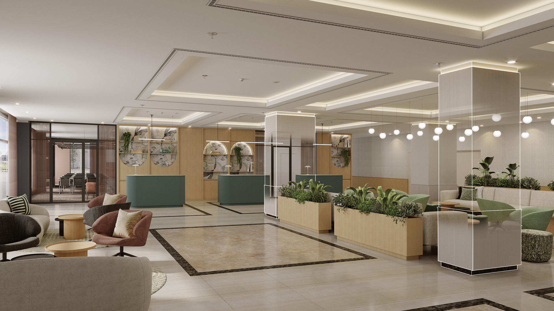 Vista Lobby Barceló Dresden Newa