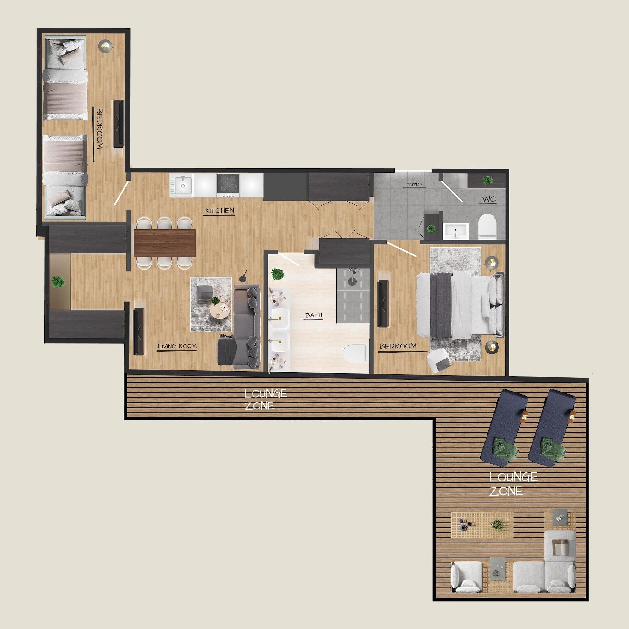 Habitación BRUGGER - ApartHotel