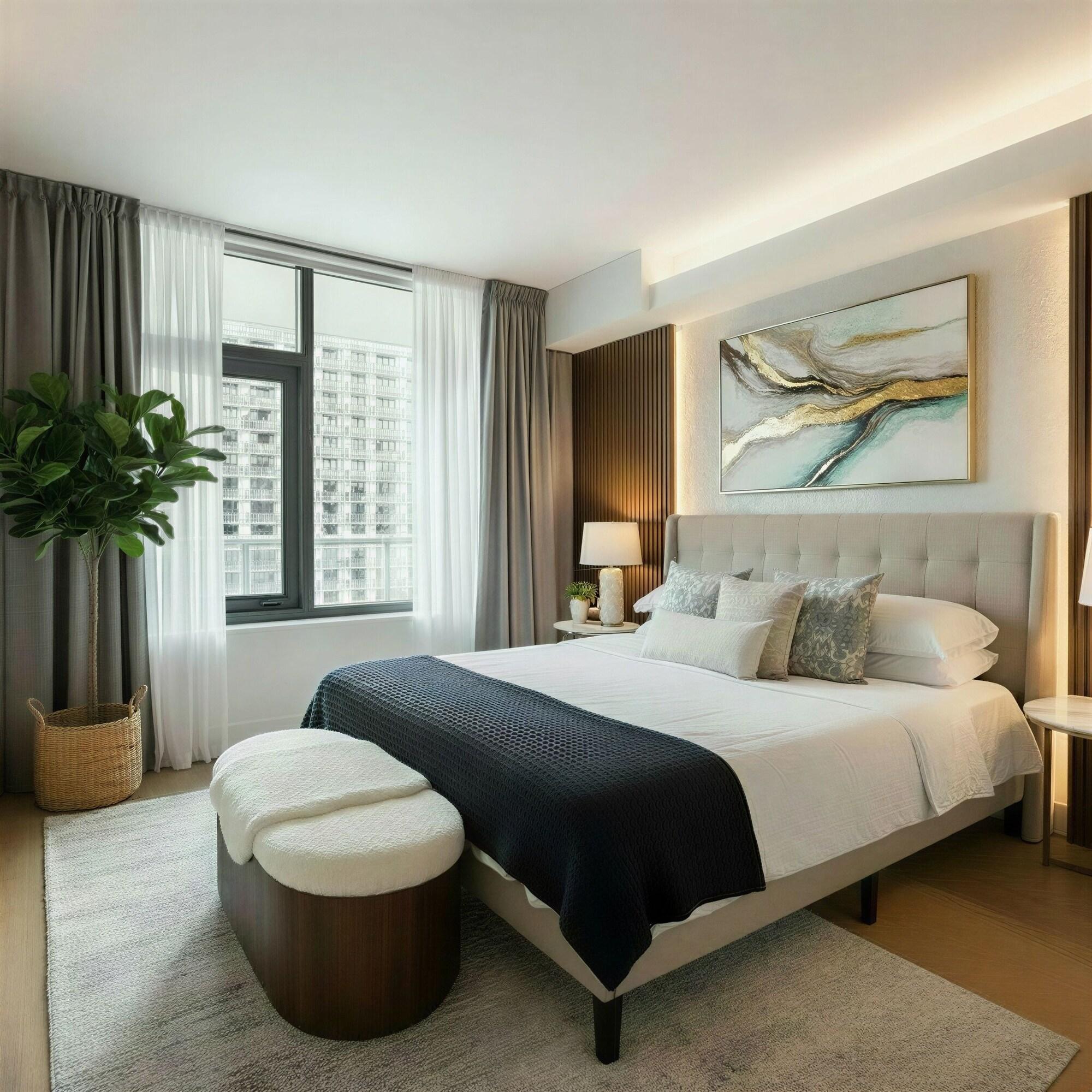 Habitación Miami Luxury 1 BR - Sauna Gym Pool BBQ