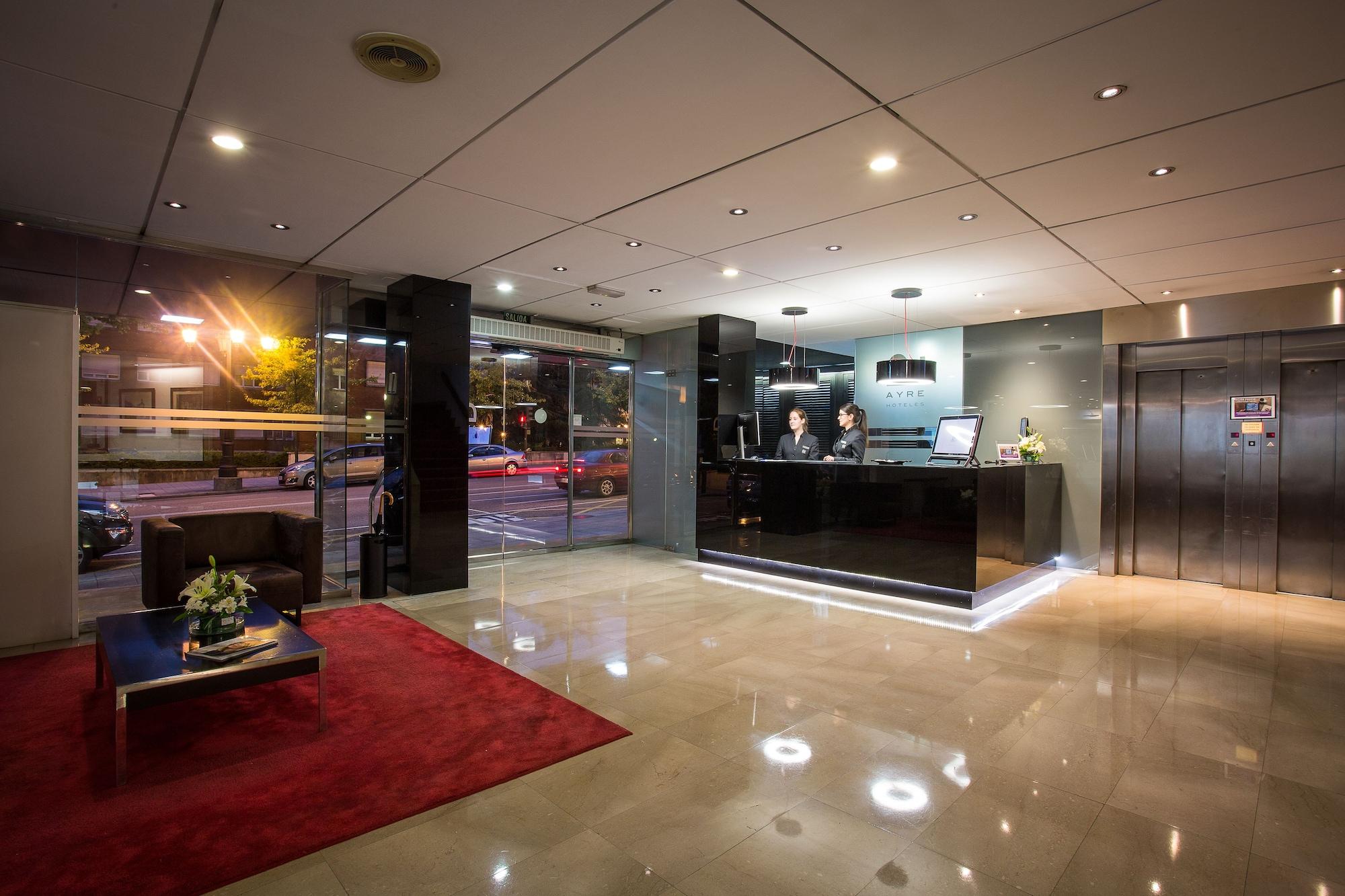 Vista Lobby Hotel Zentral Ramiro I Oviedo