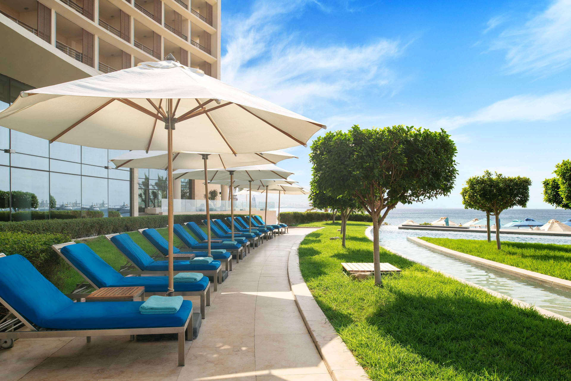 Vista Piscina Kempinski Hotel Aqaba Red Sea