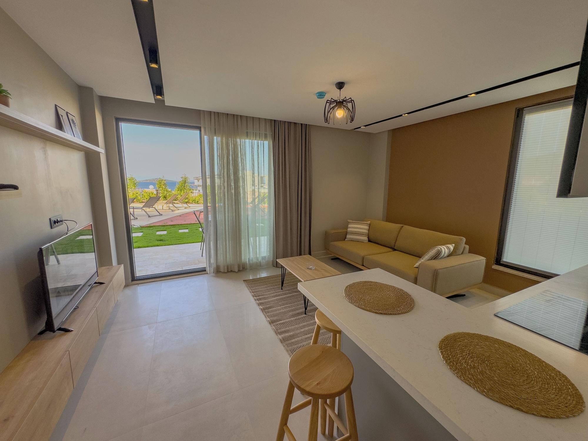 Habitación Back Sea Cunda Apart Otel