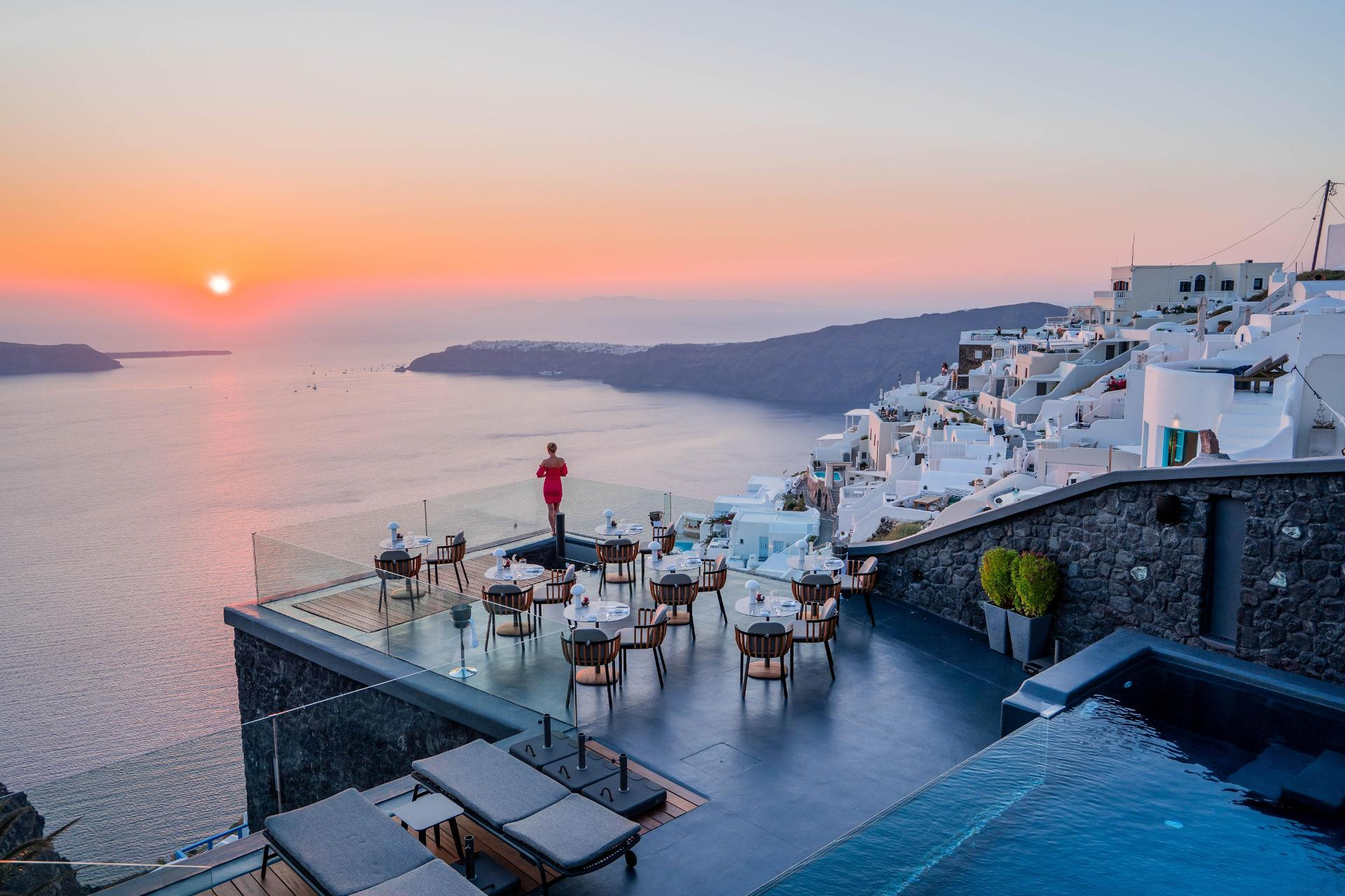Vista Exterior Kivotos Santorini - Preferred Hotels & Resorts