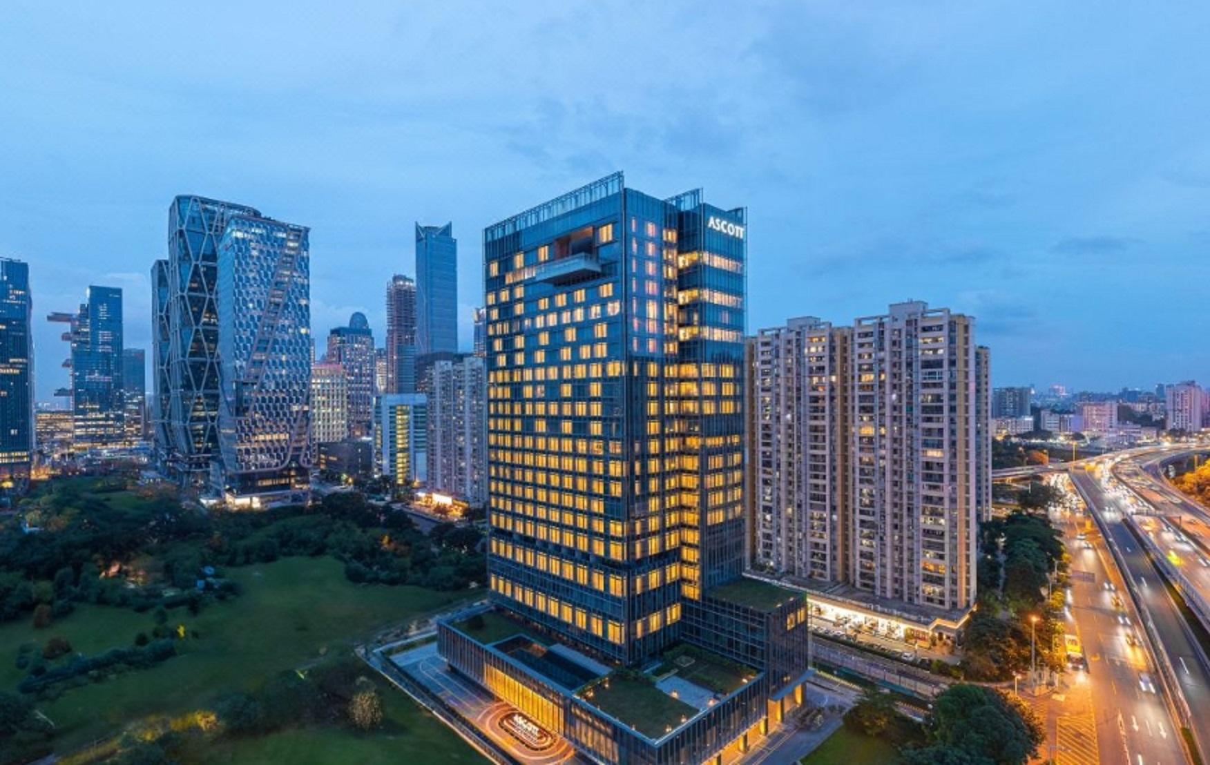 Vista Exterior Ascott Pazhou Guangzhou