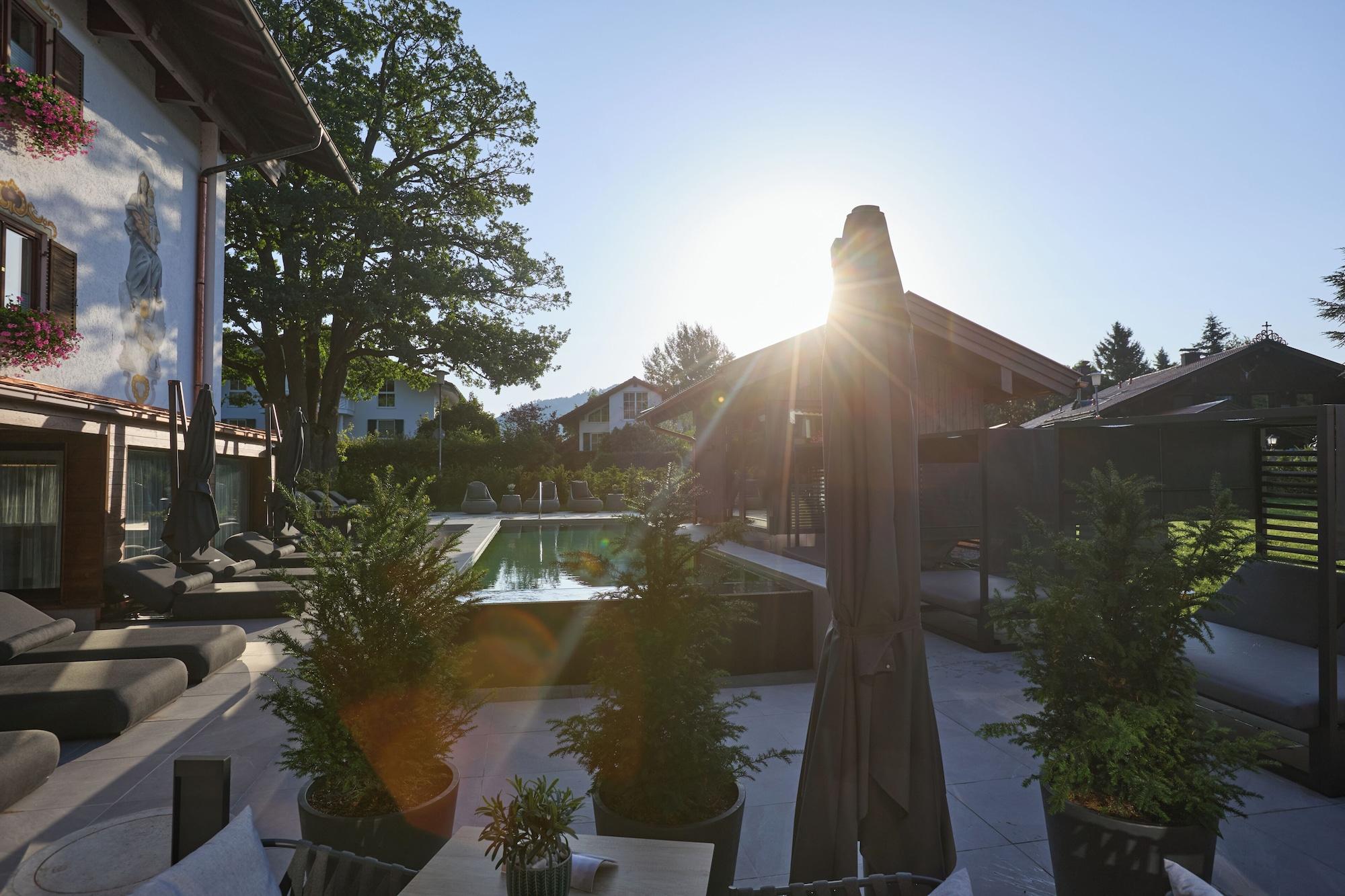 Vista Piscina Hotel Alpenhof