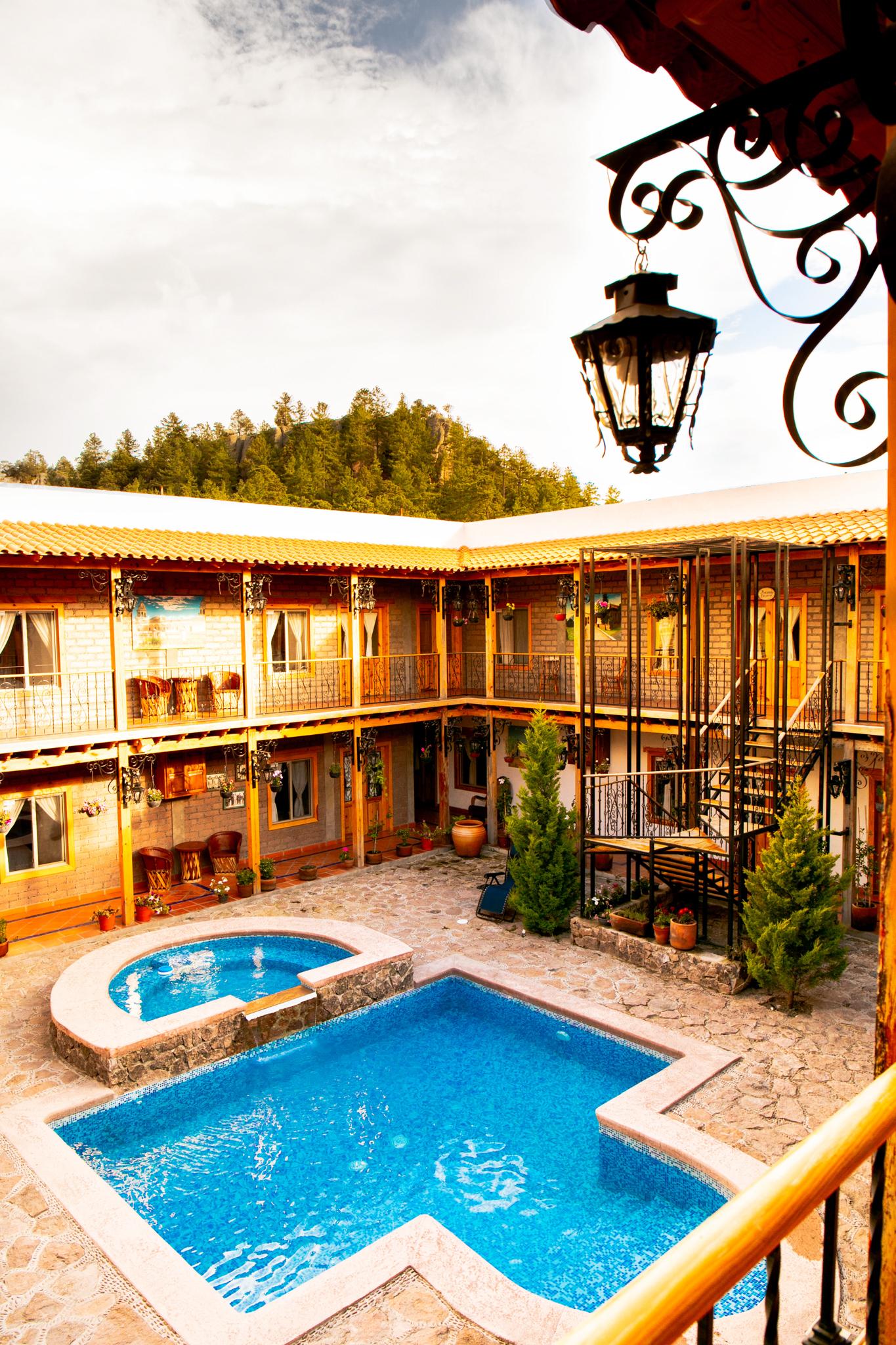 Vista Piscina Hacienda Don Armando