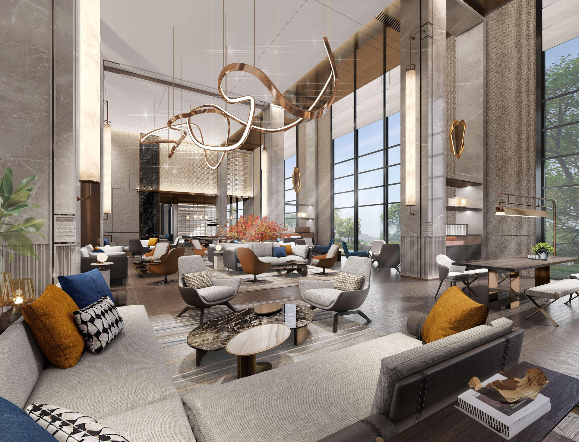 Vista Lobby Doubletree By Hilton Cangnan