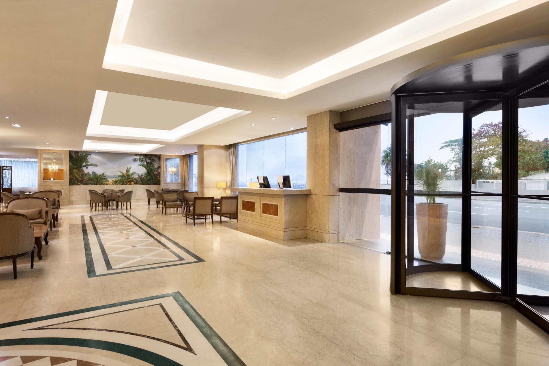 Vista Lobby Hilton Rio de Janeiro Copacabana