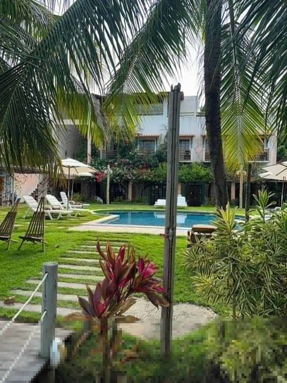 Vista Piscina Pousada Villabougainville