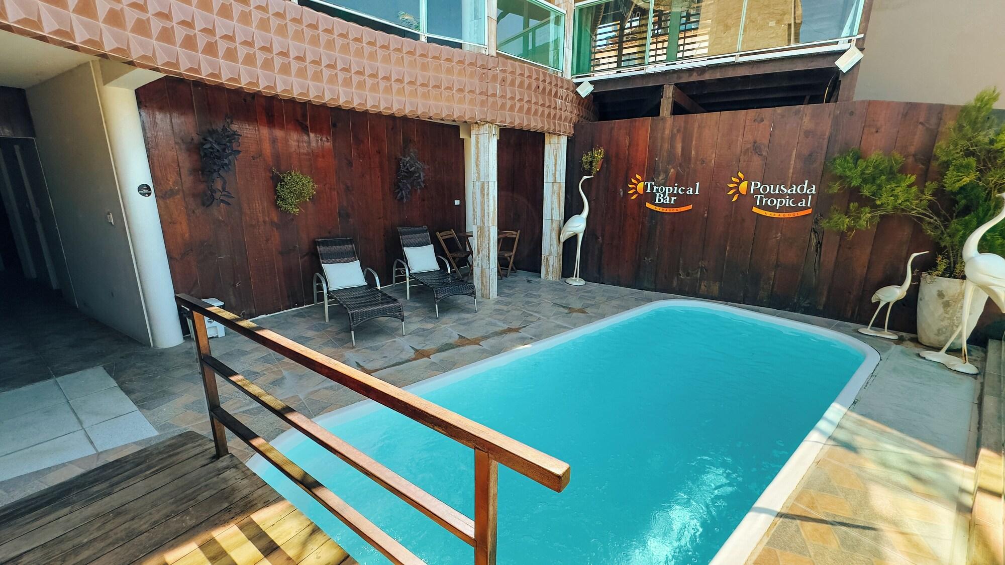 Vista Piscina Pousada Tropical Maragogi