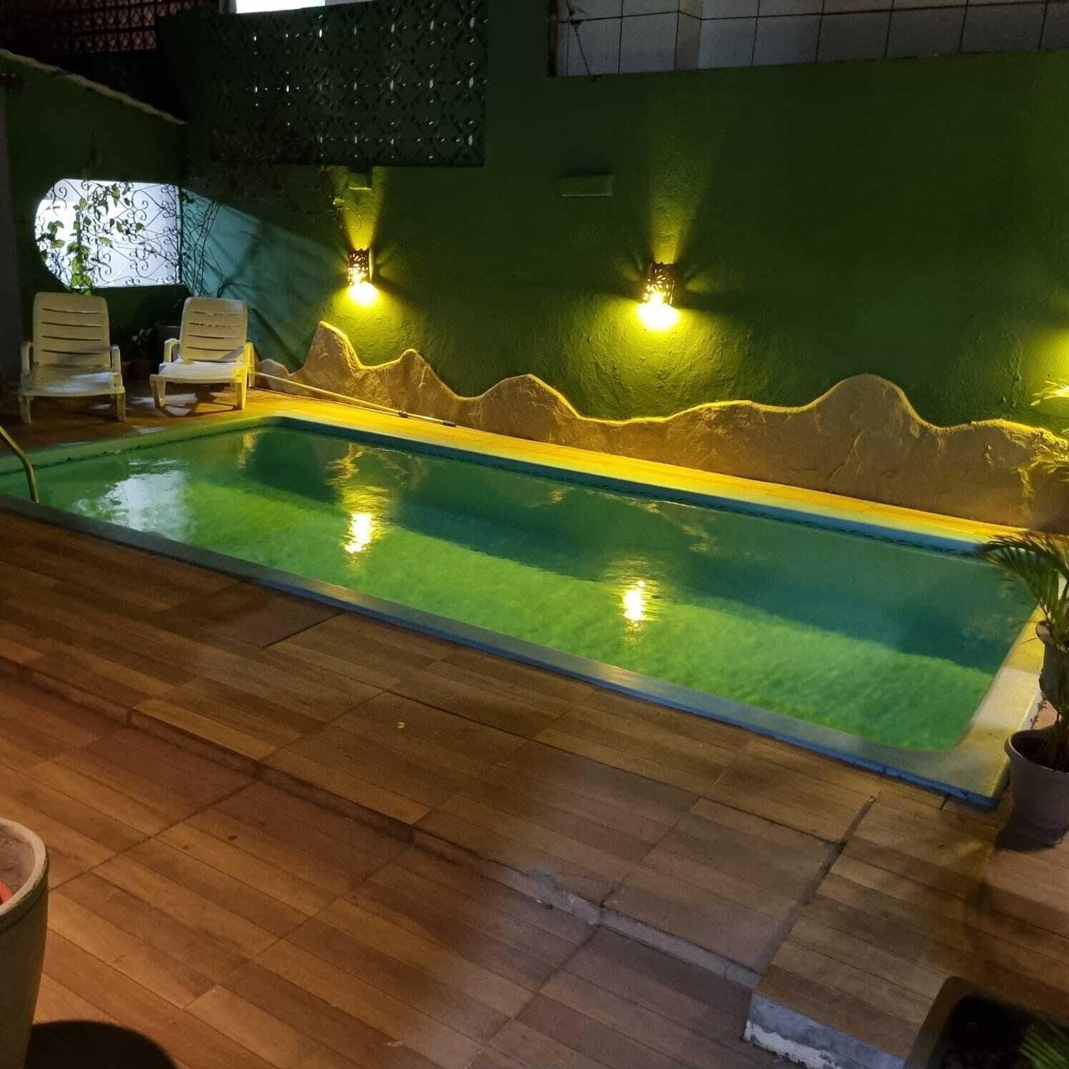 Vista Piscina Pousada Mar e Sol