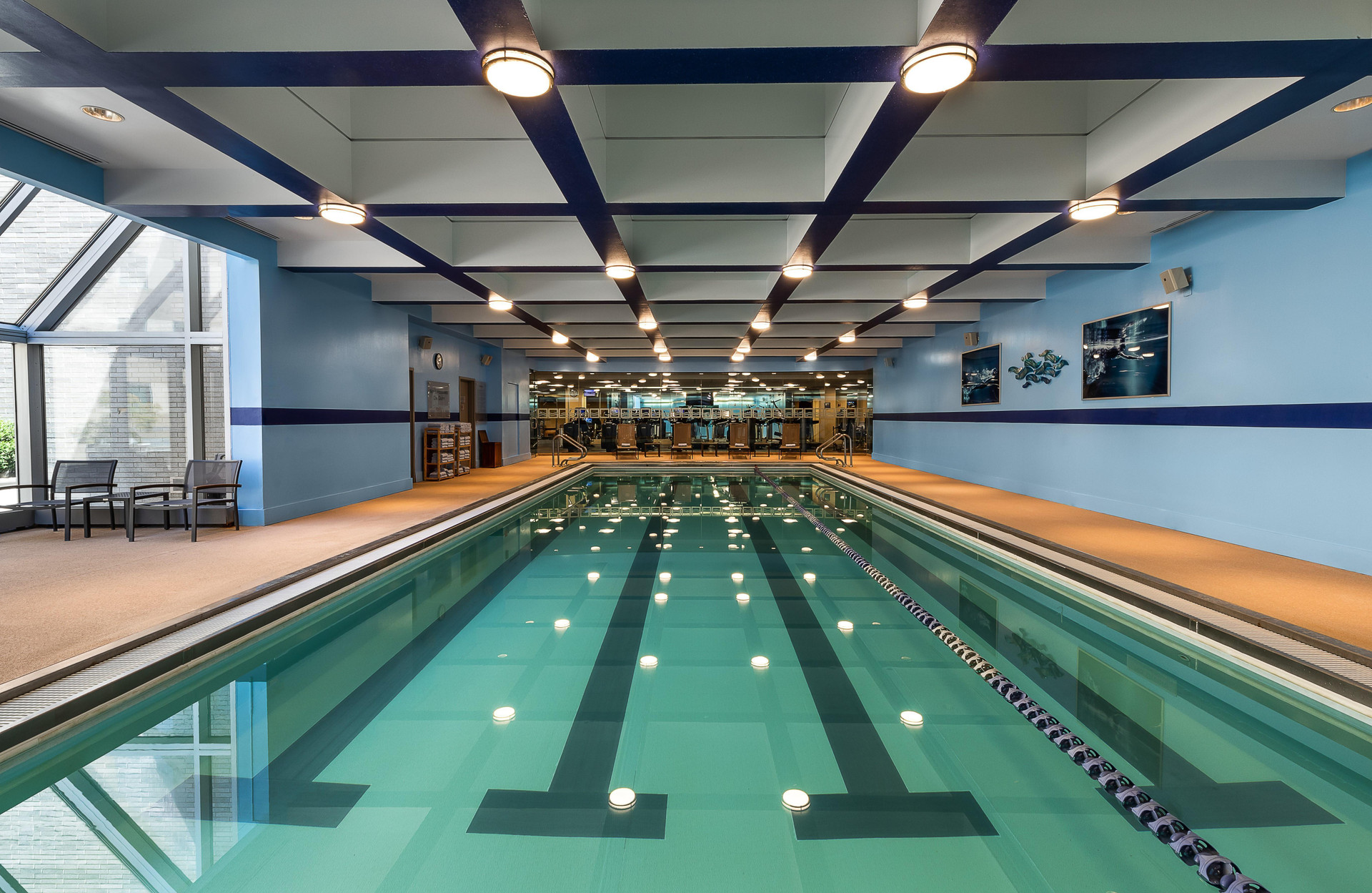 Vista da piscina Hyatt Regency Boston