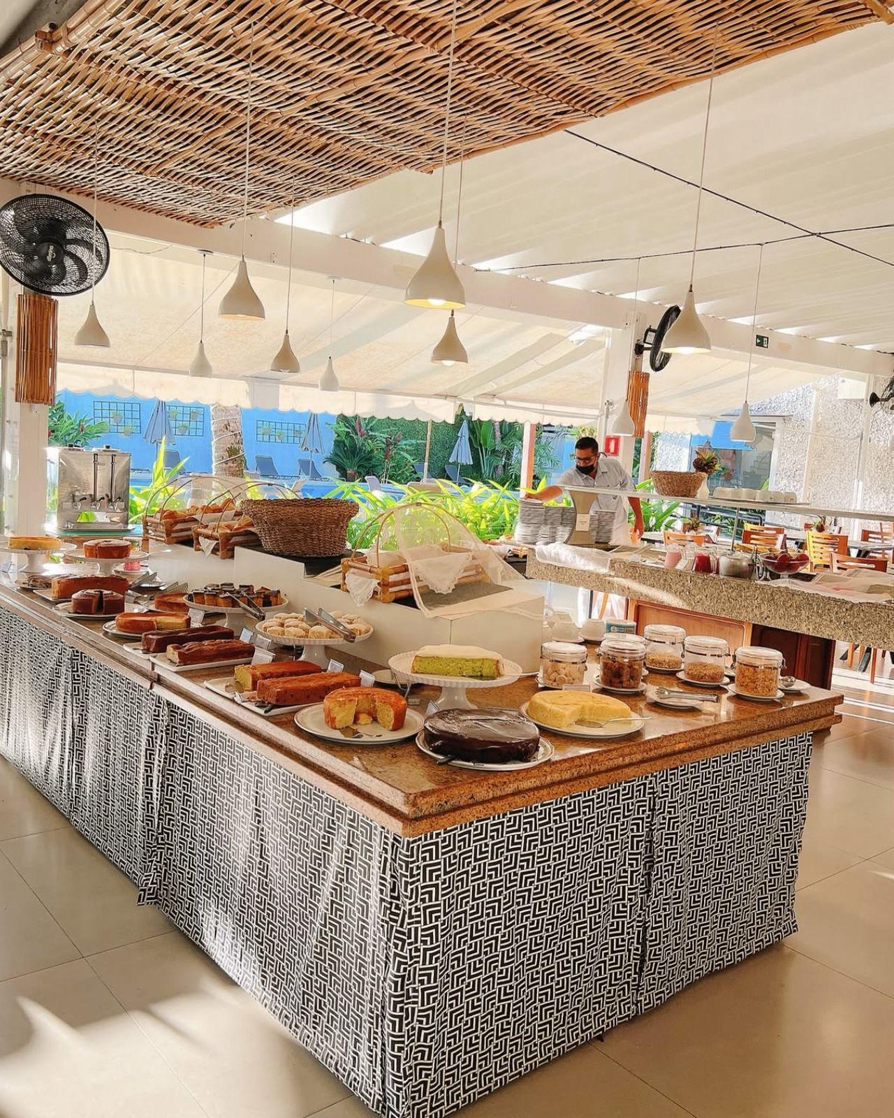 Área de desayuno Ubatuba Palace Hotel