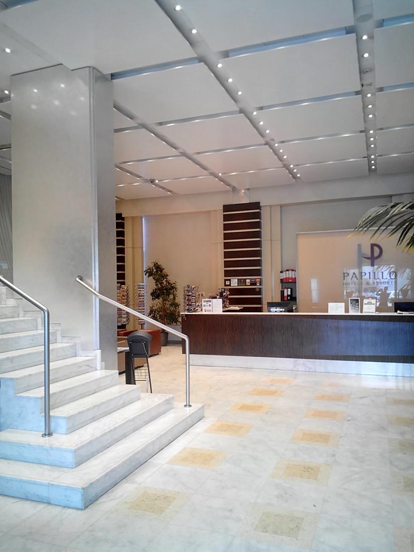 Vista Lobby Papillo Hotel Roma