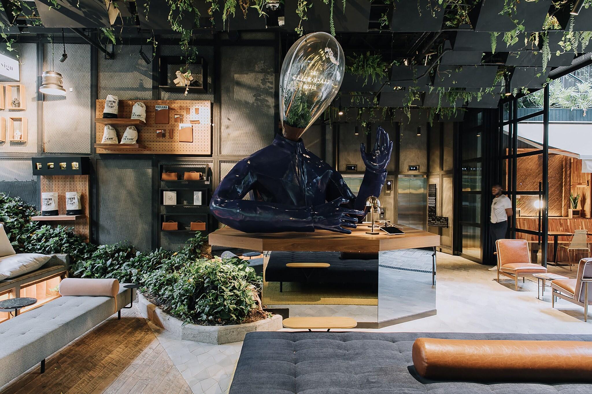 Vista Lobby The Click Clack Hotel Medellin