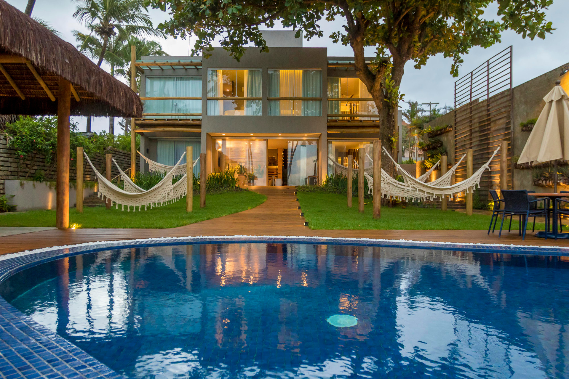 Vista da piscina Flor de Lis Exclusive Hotel