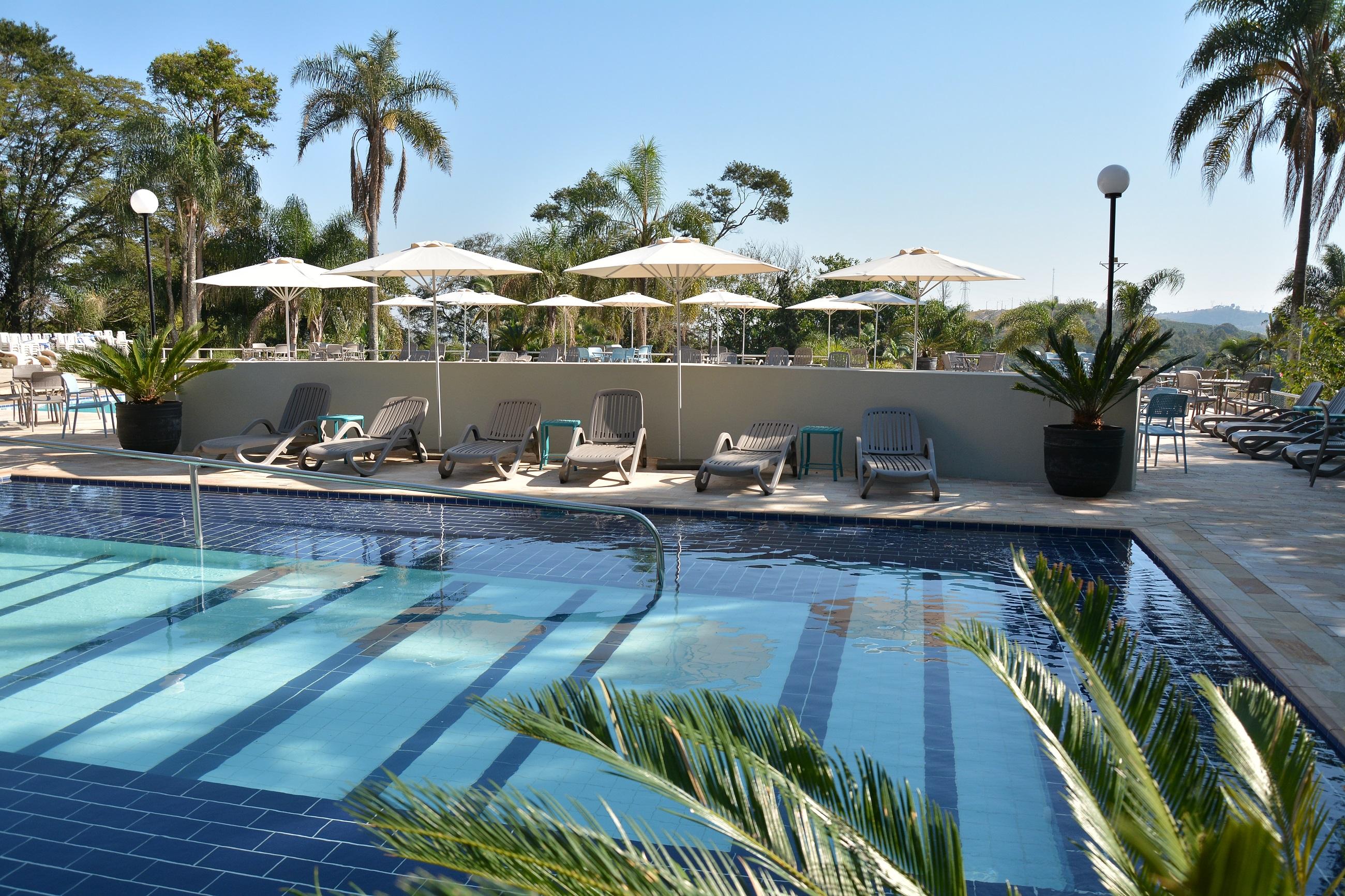 Vista Piscina Grand Resort Serra Negra