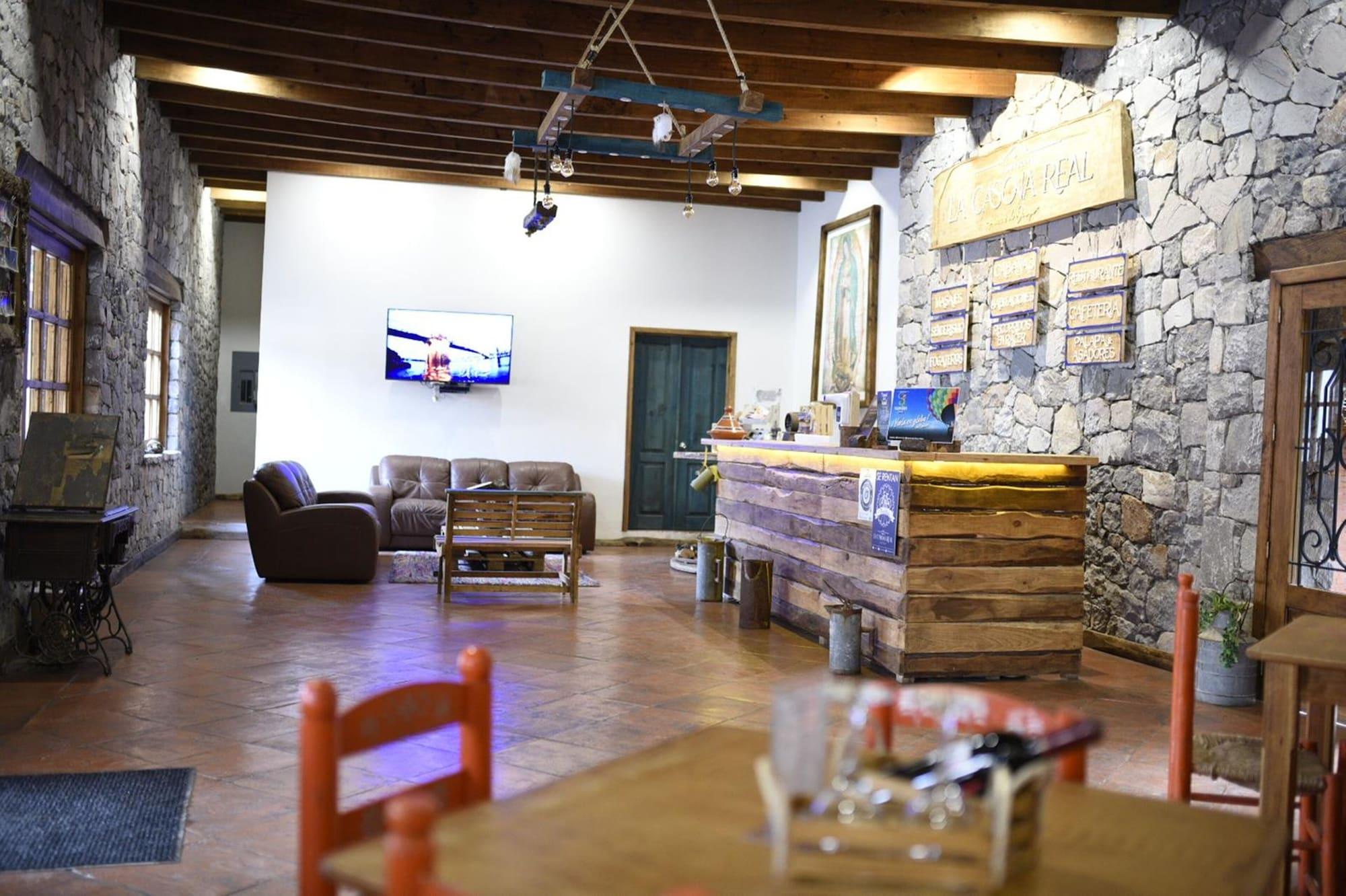 Vista Lobby Hotel la Casona Real Huasca