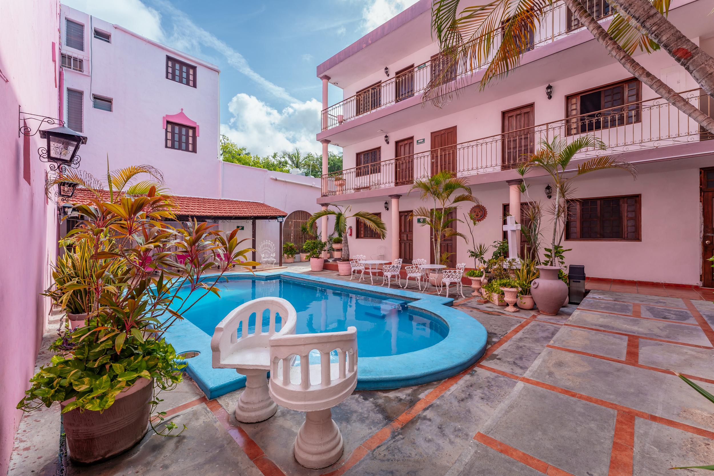 Vista Piscina Hotel Santa Lucía