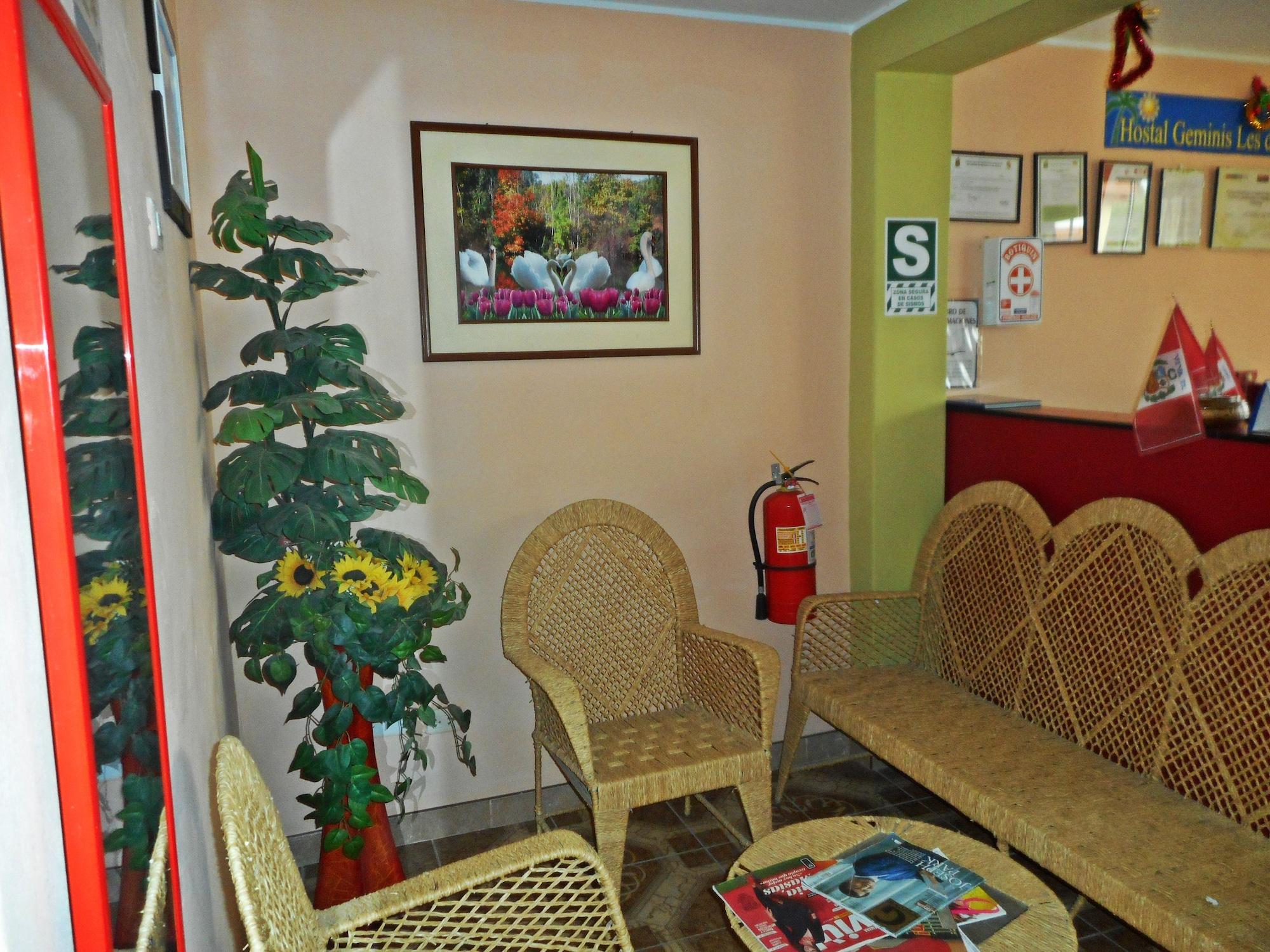 Vista Lobby Hostal Geminis