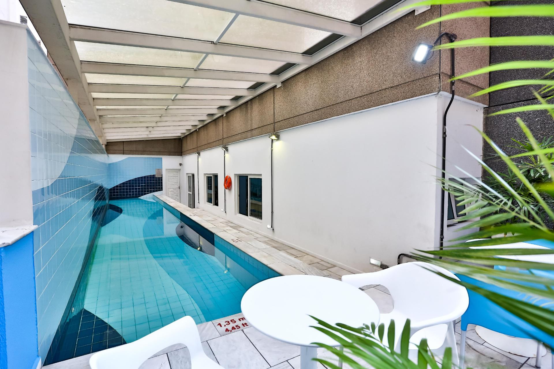 Vista Piscina Slaviero Downtown São Paulo