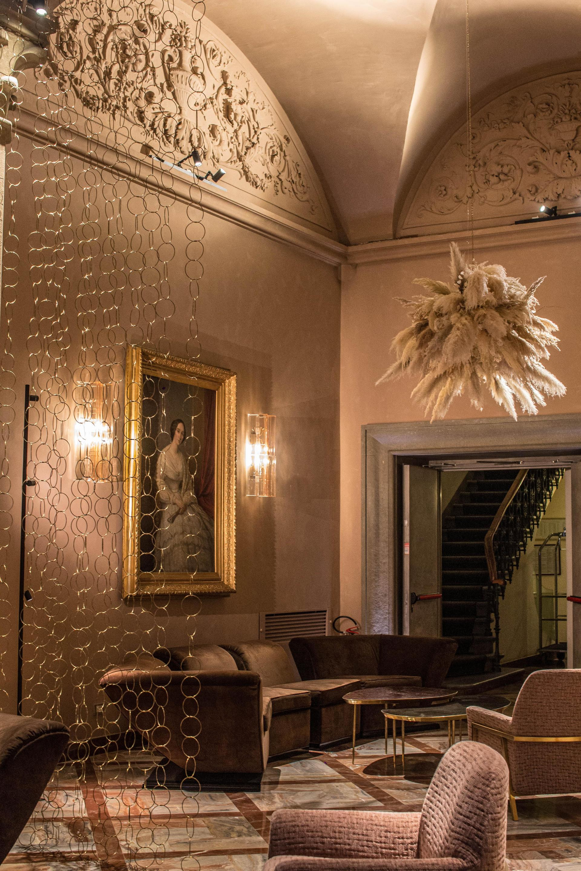 Vista Lobby Grand Hotel Cavour
