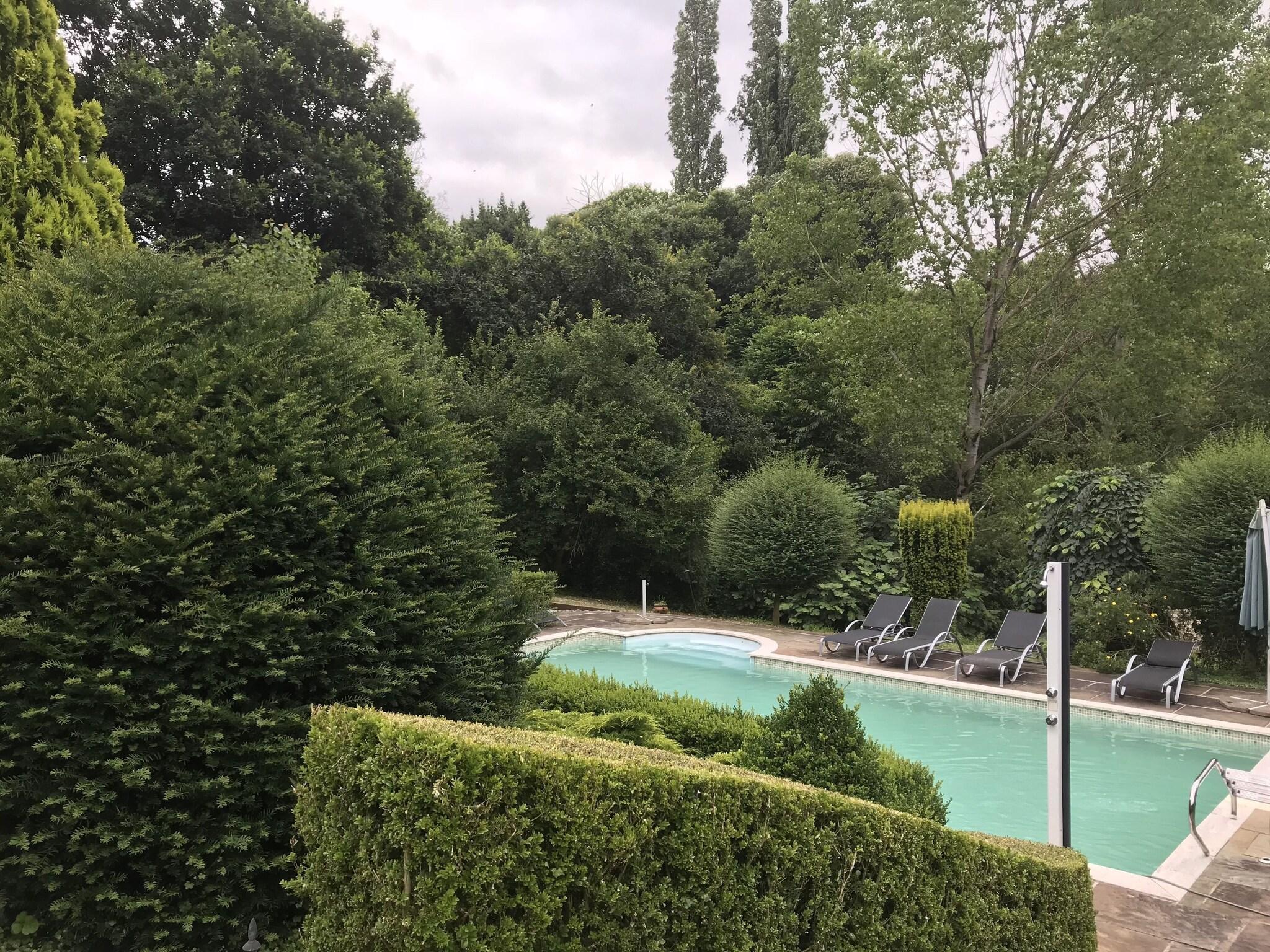 Vista Piscina Hotel Palacio de Trasvilla