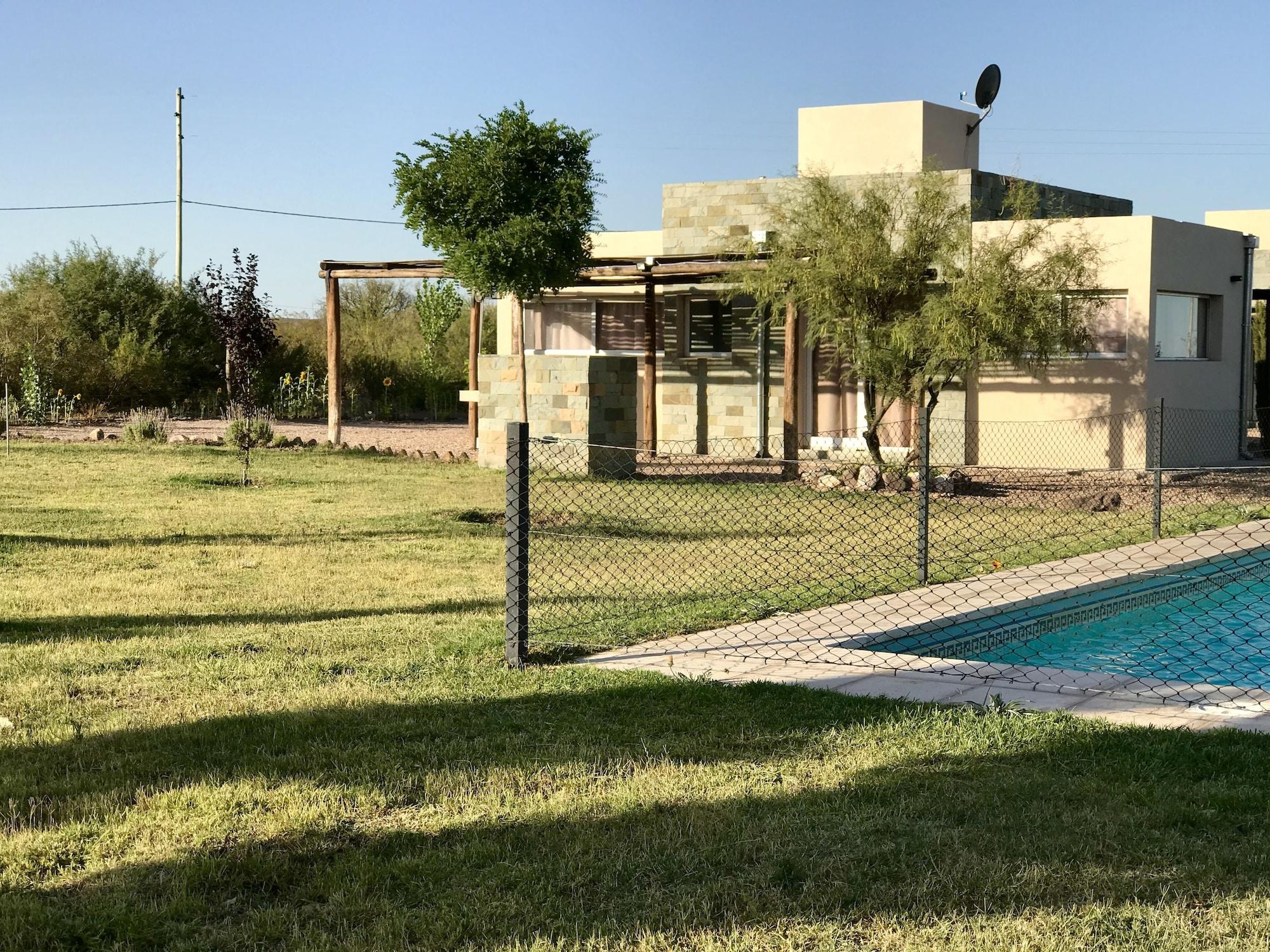 Vista da piscina Cabañas EcoNature