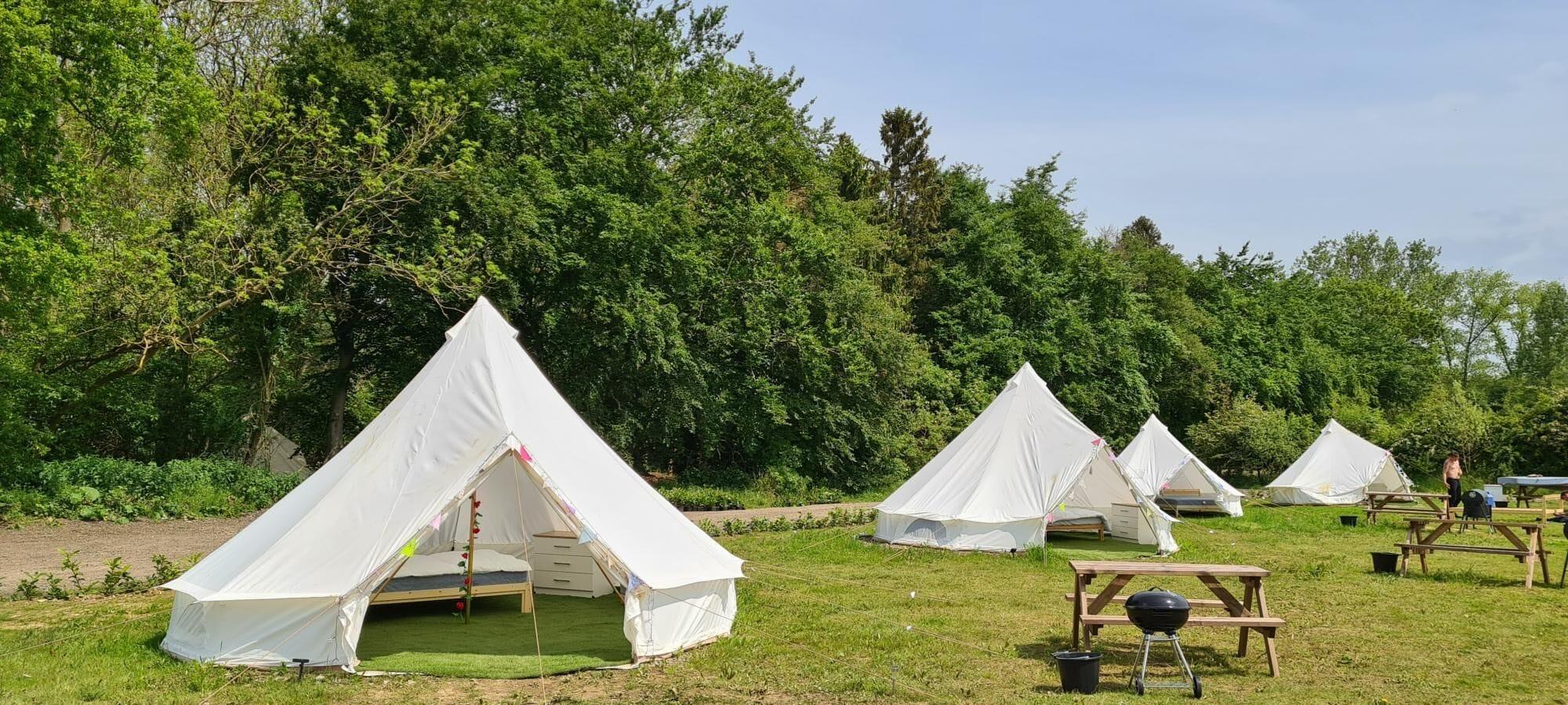 5 Meter Bell Tent Up to 5 Persons Glamping Harlow Chalés na Decolar
